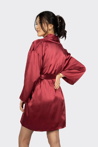 Alba Washable Silk Dressing Robe
