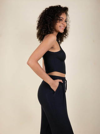 Daydream Ribbed Crop Tank Top - Rawbought