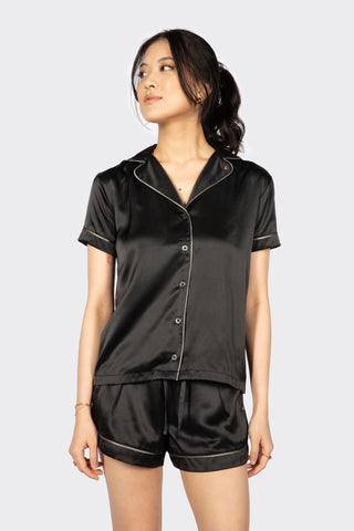 Alba Washable Silk Pyjama Top - Rawbought