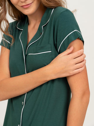 Je Dors Short Sleeve Pyjamas Top - Rawbought