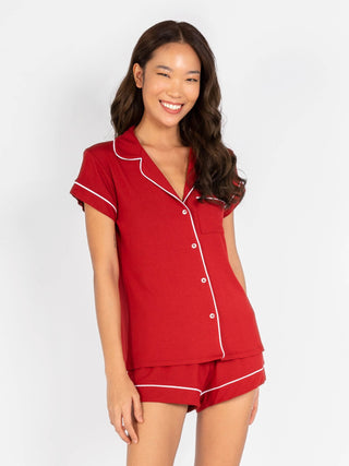 Je Dors Short Sleeve Pyjamas Top - Rawbought