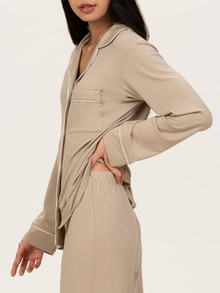 Je Dors Long Sleeve Pyjamas Top - Rawbought