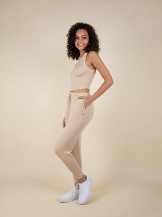 Daydream Ribbed Crop Tank Top - Rawbought