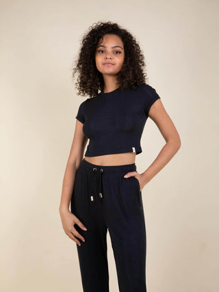Daydream Ribbed Crop Tee - Rawbought