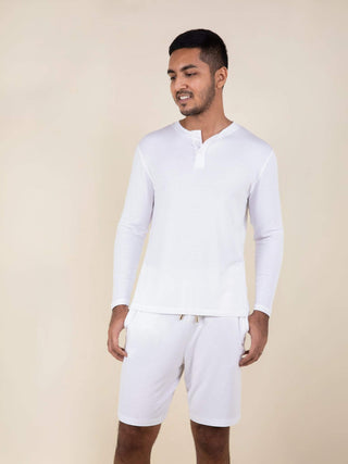 Men's Daydream Ribbed Henley Top - Rawbought
