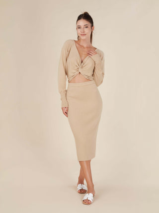 Reis Knitted Midi Skirt