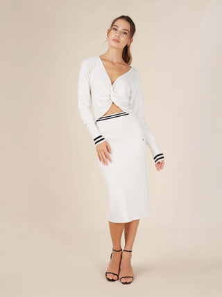 Reis Knitted Twist Front Top - Rawbought