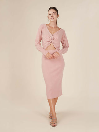 Reis Knitted Twist Front Top