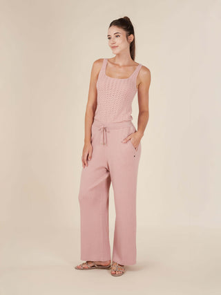 Reis Pointelle Knit Square Neck Tank Top
