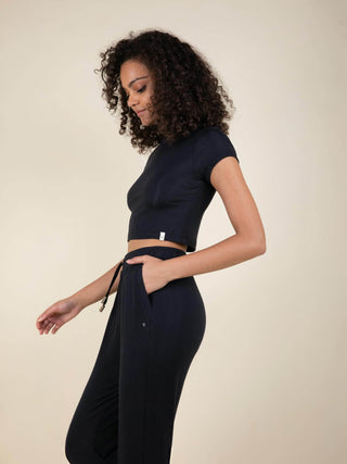 Daydream Ribbed Crop Tee - Rawbought