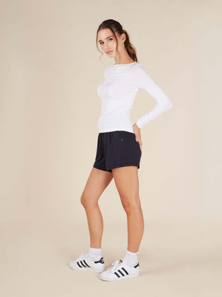 Daydream Boat Neck Long Sleeve Top - Rawbought