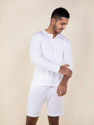 Men's Daydream Ribbed Henley Top - Rawbought