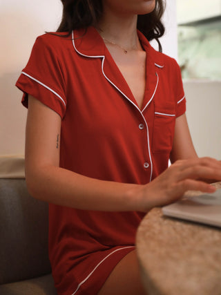 Je Dors Short Sleeve Pyjamas Top