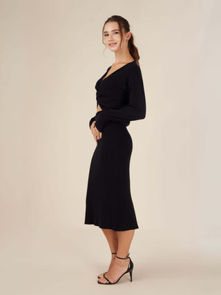Reis Knitted Twist Front Top - Rawbought