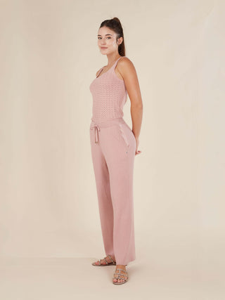 Reis Pointelle Knit Square Neck Tank Top