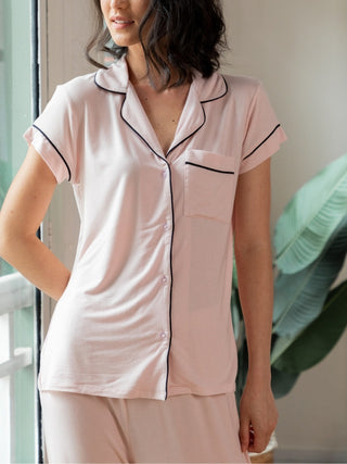 Je Dors Short Sleeve Pyjamas Top