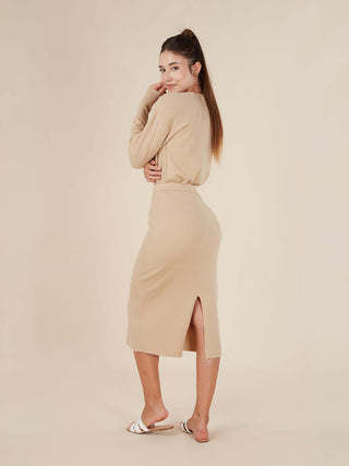 Reis Knitted Midi Skirt