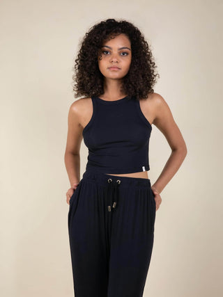 Daydream Ribbed Crop Tank Top - Rawbought