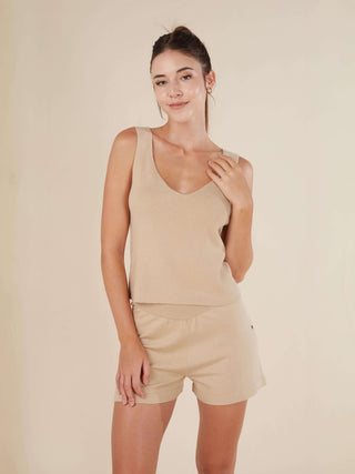 Reis Knitted V Neck Tank Top