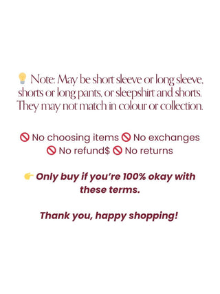 $50 Women Sleepwear Grab Bag