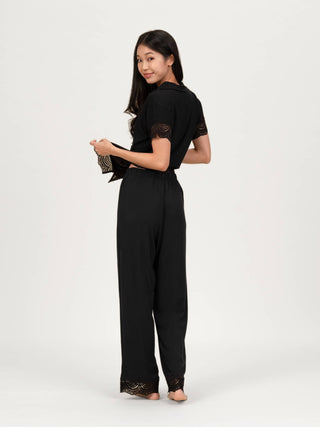 Carezza Lace Long Pyjamas Pants - Rawbought