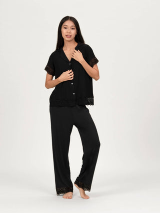 Carezza Lace Long Pyjamas Pants - Rawbought