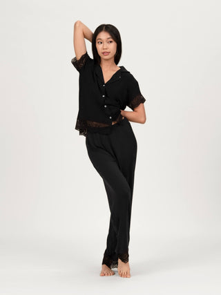 Carezza Lace Long Pyjamas Pants - Rawbought