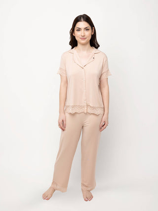 Carezza Lace Long Pyjamas Pants - Rawbought