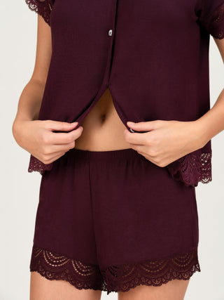 Carezza Lace Pyjamas Shorts - Rawbought