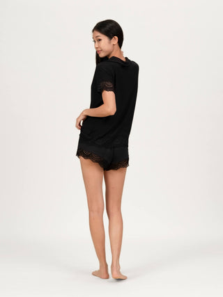 Carezza Lace Short Sleeve Pyjamas Top - Rawbought