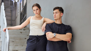 Man and Woman Modeling Cotton-modal Basics Loungewear from Rawbought