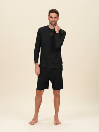 Men's Daydream Ribbed Henley Top - Rawbought