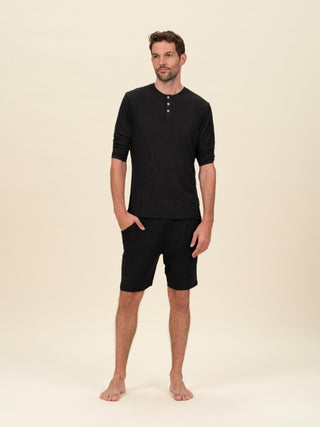 Men's Daydream Ribbed Henley Top - Rawbought