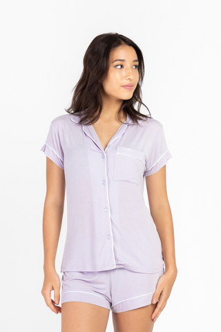 Je Dors Short Sleeve Pyjamas Top - Rawbought