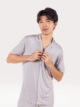 Men's Je Dors Short Sleeve Pyjamas Top - Rawbought
