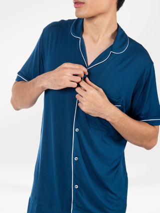 Men's Je Dors Short Sleeve Pyjamas Top - Rawbought