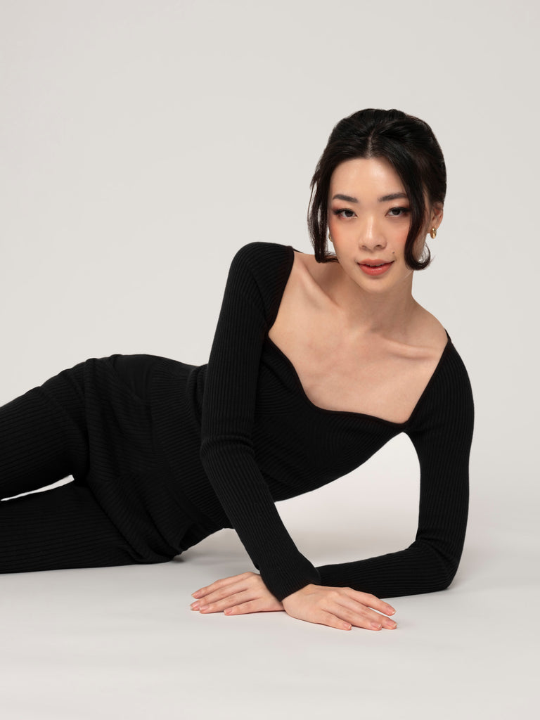Lumiere Ribbed Bustier Top