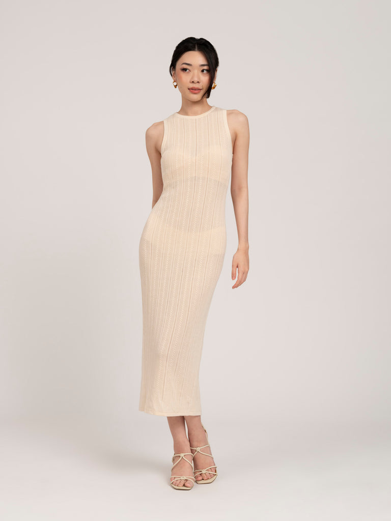 Lumiere Pointelle Sheer Dress