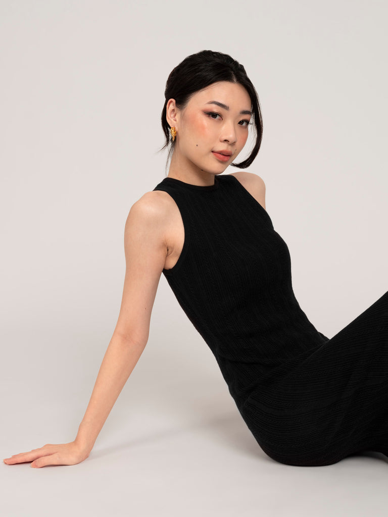 Lumiere Pointelle Sheer Dress