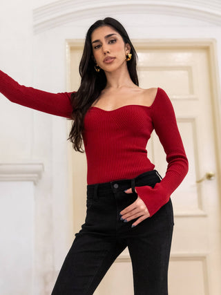 Lumiere Ribbed Bustier Top - Rawbought