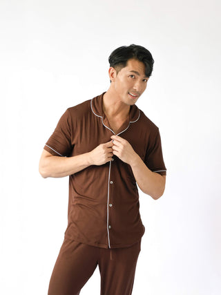 Men's Je Dors Short Sleeve Pyjamas Top - Rawbought